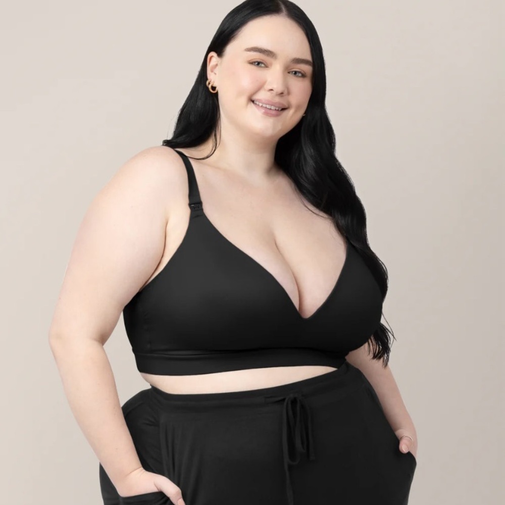 Kindred Bravely Pumping & Nursing Bra NWT Black